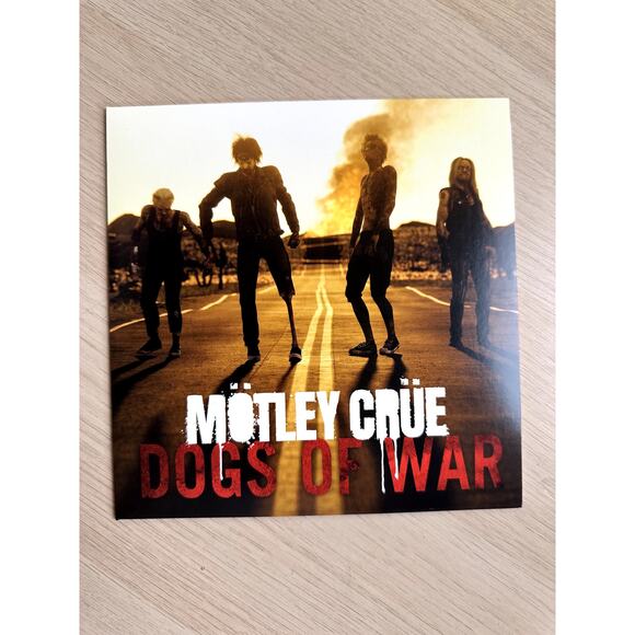 RARE Motley Crue Dogs of War NUMBERED Vinyl - NEW - Picture 1 of 2